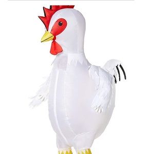 Inflatable chicken costume